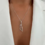 ISRAEL MAP NECKLACE