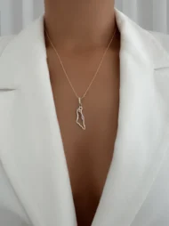 ISRAEL MAP NECKLACE - Image 3