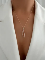 ISRAEL MAP NECKLACE - Image 4