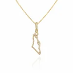 ISRAEL MAP NECKLACE