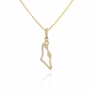 ISRAEL MAP NECKLACE