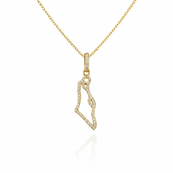ISRAEL MAP NECKLACE