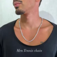 שרשרת טניס לגבר 3 מ״מ - Image 2